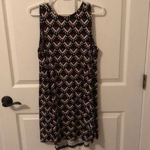 LOFT sleeveless swing dress